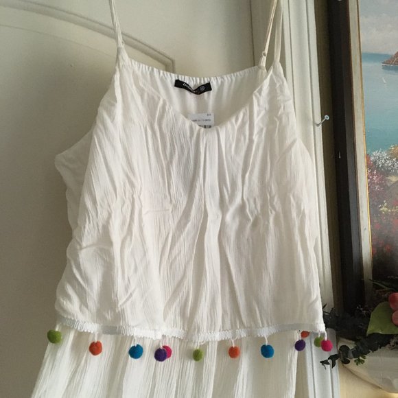 White cotton dress size 18 - Picture 2 of 3
